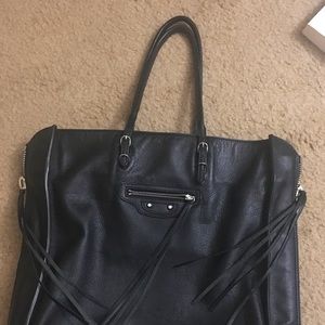 Balenciaga a4 papier tote black